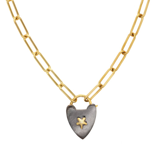 Heart Padlock Necklace