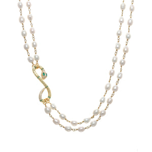 Freshwater Pearl Serpent Necklace