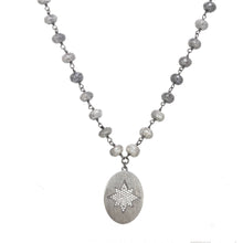 Load image into Gallery viewer, Bright Star Silverite and Diamond Necklace