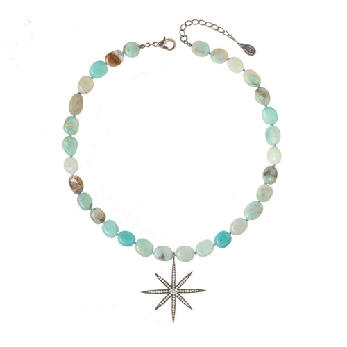 Peruvian Opal Bright Star Necklace
