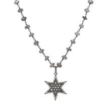 Load image into Gallery viewer, Silverite Diamond Star Necklace