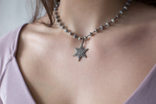 Load image into Gallery viewer, Silverite Diamond Star Necklace