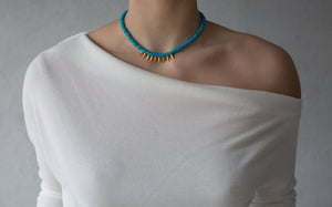 Turquoise Mini Spike Necklace