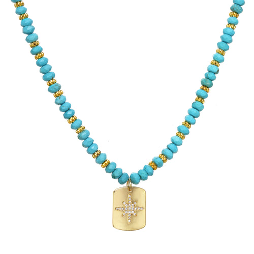 Turquoise Starburst Necklace