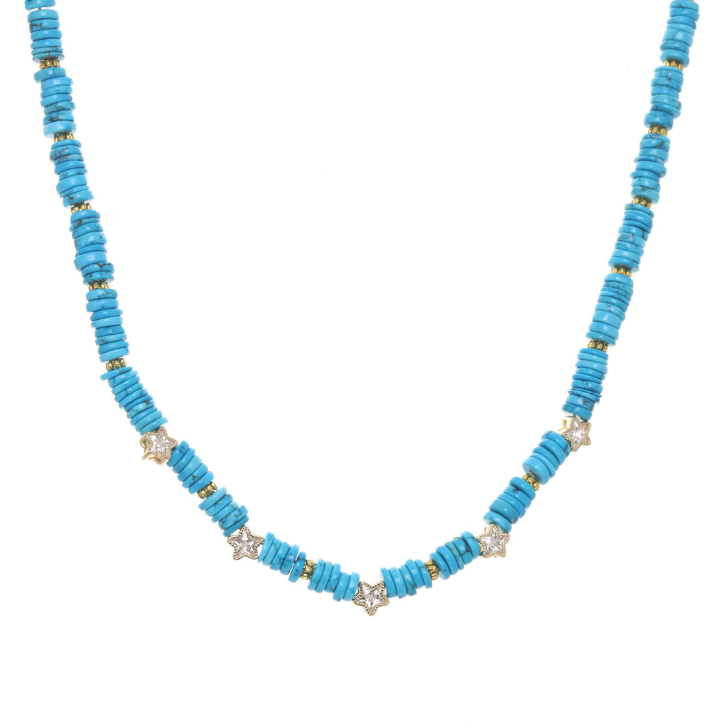 Turquoise Stars Aligned Necklace