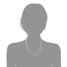 Load image into Gallery viewer, Two Tone Gold and Silver Layered Necklace