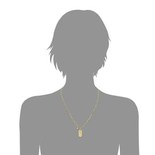 Load image into Gallery viewer, Paperclip Chain Necklace with Star and Moon Dog Tag